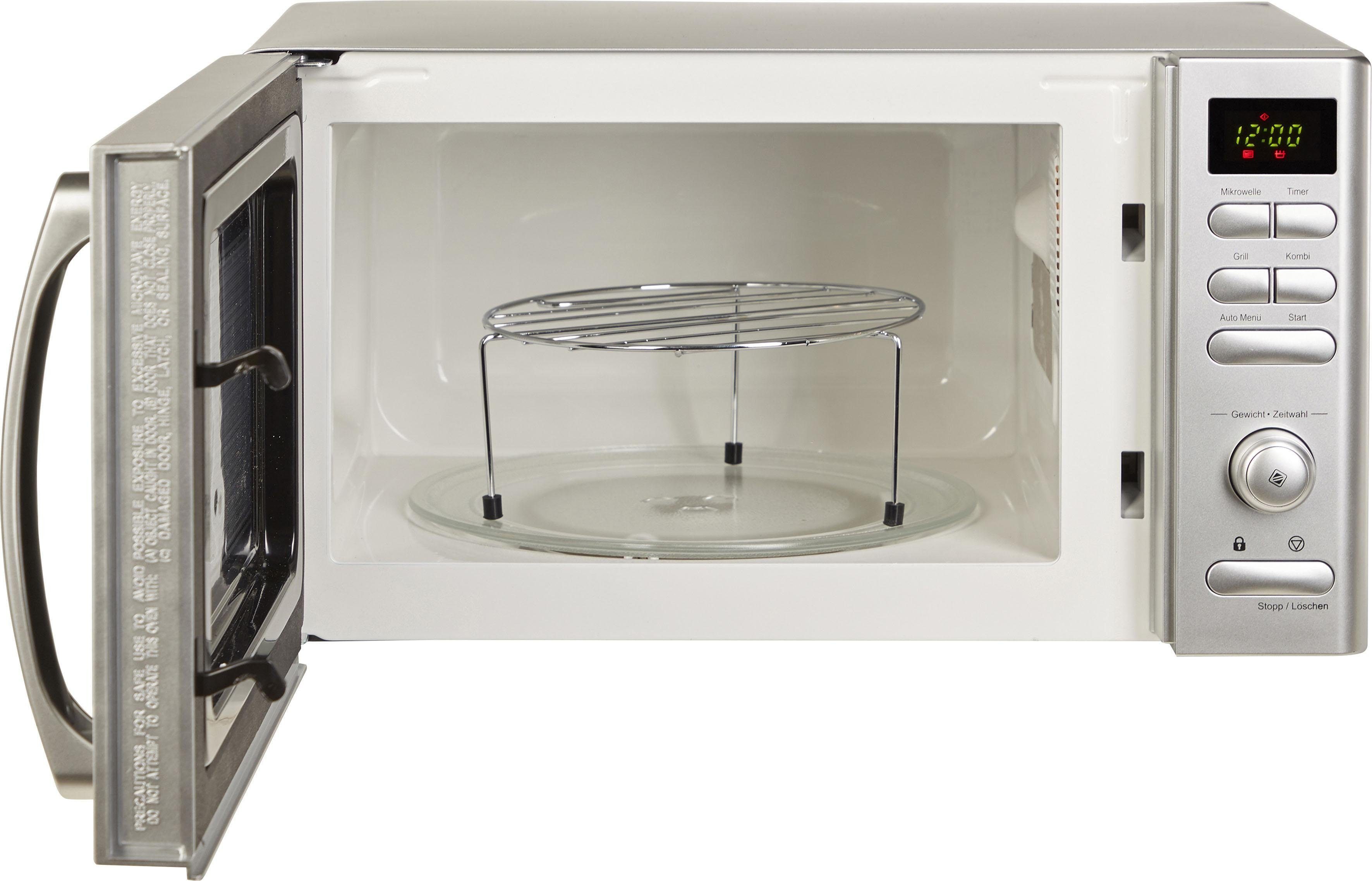 Privileg Mikrowelle 22875556, Grill, 17 l, mit 9 Automatikprogrammen