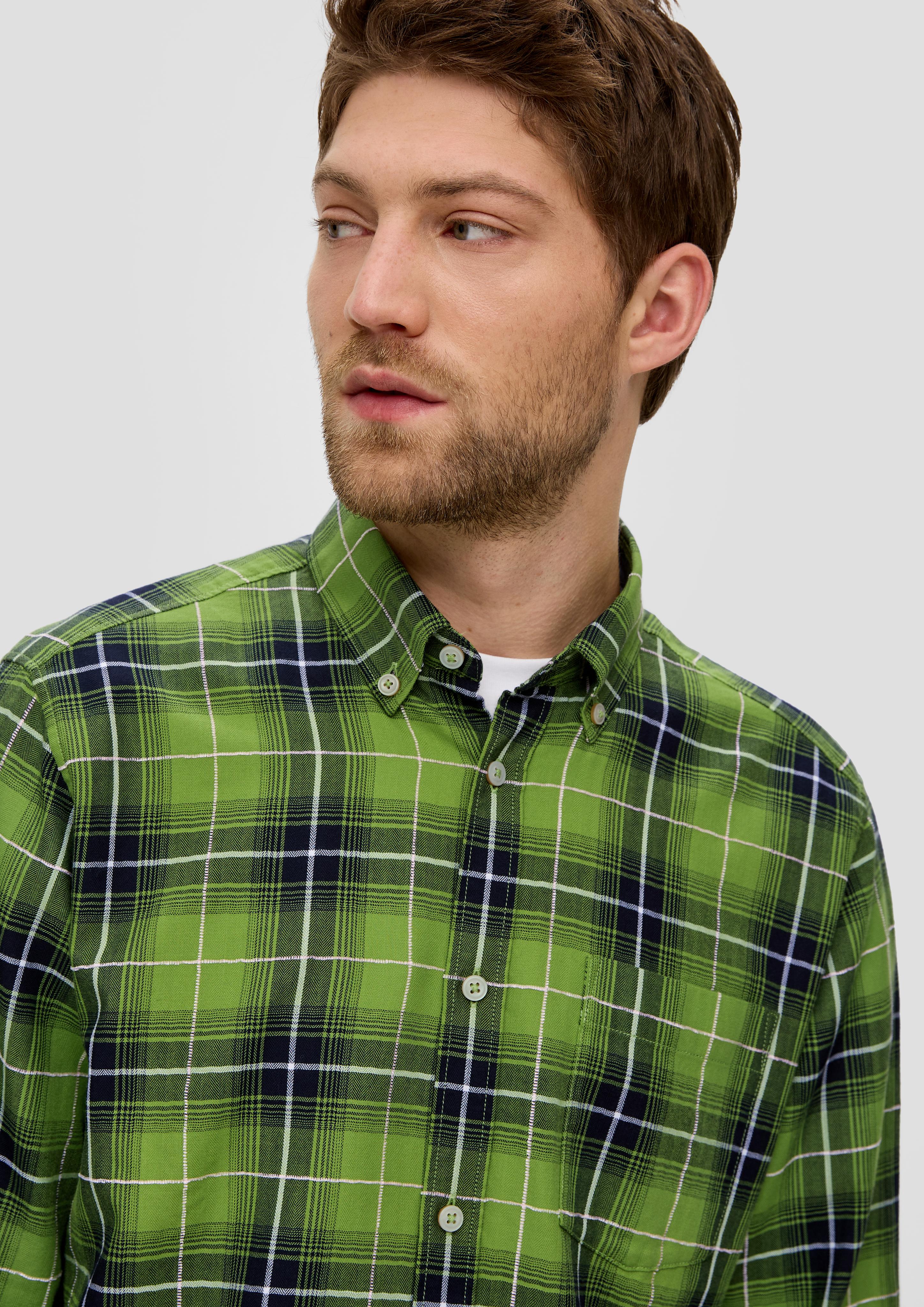 Regular: Langarmhemd mit Button-down-Kragen  2140654-74N1