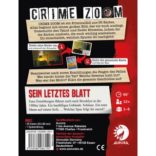Crime Zoom Fall 1 – Sein letztes Blatt (DE)