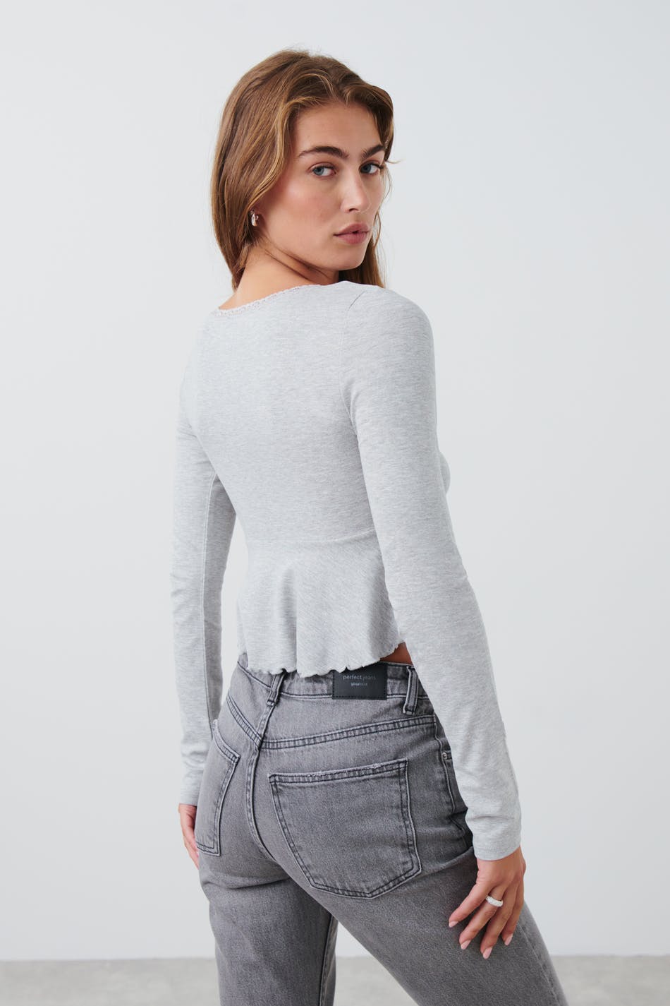 Lace detail top
