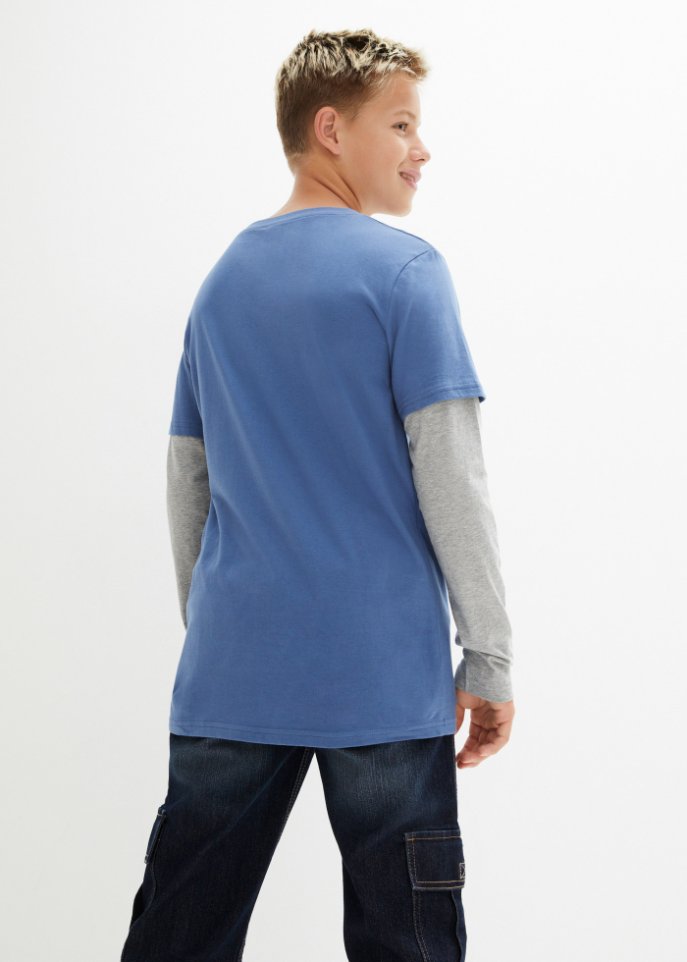 Jungen Layershirt mit Druck