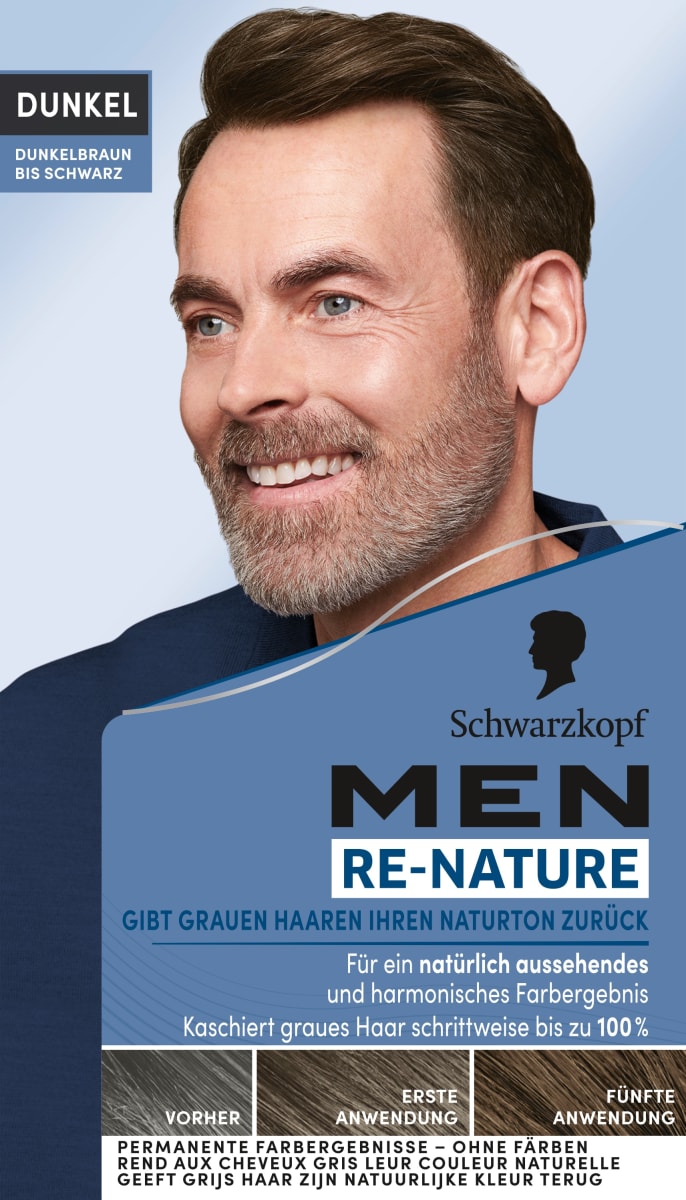 Haarfarbe Männer Dunkel, 1 St