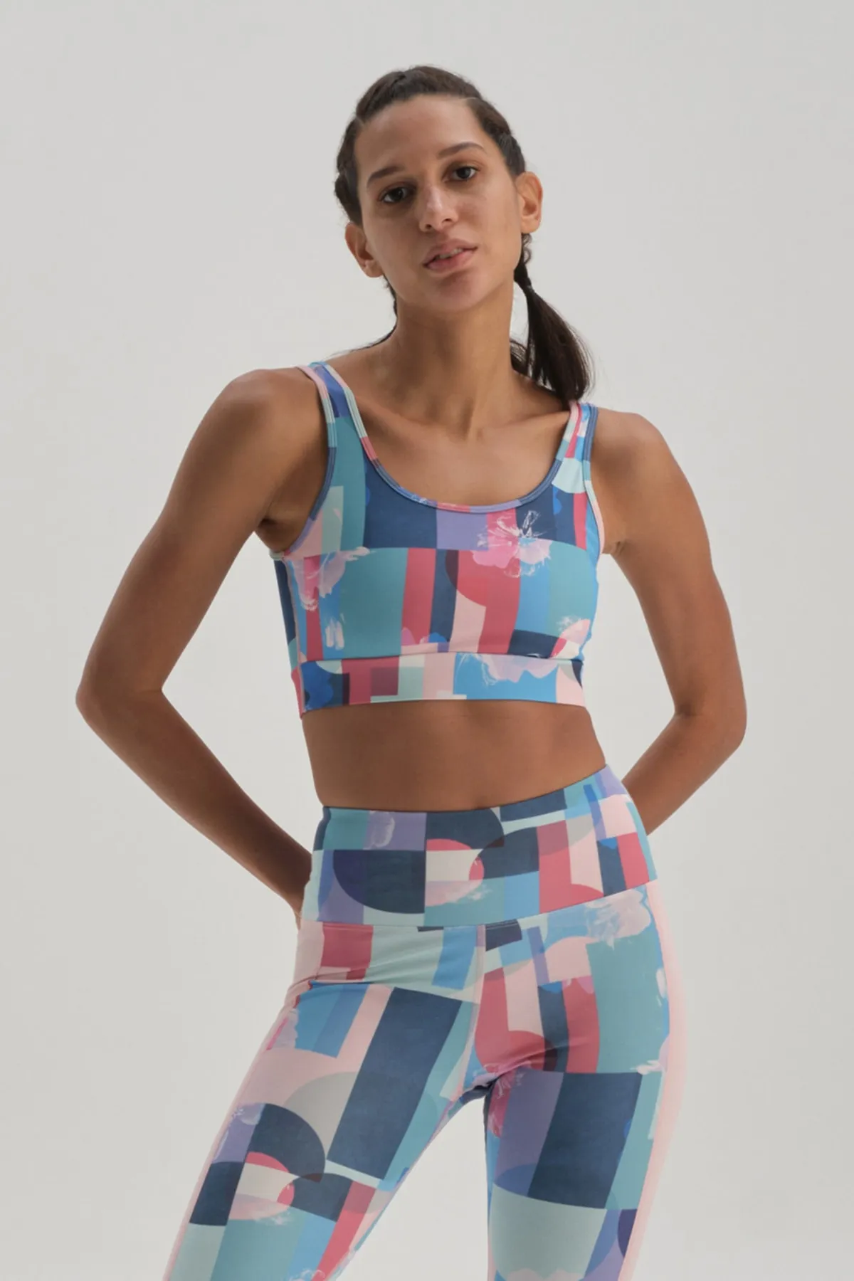 Dagi  Marineblauer gemusterter BH