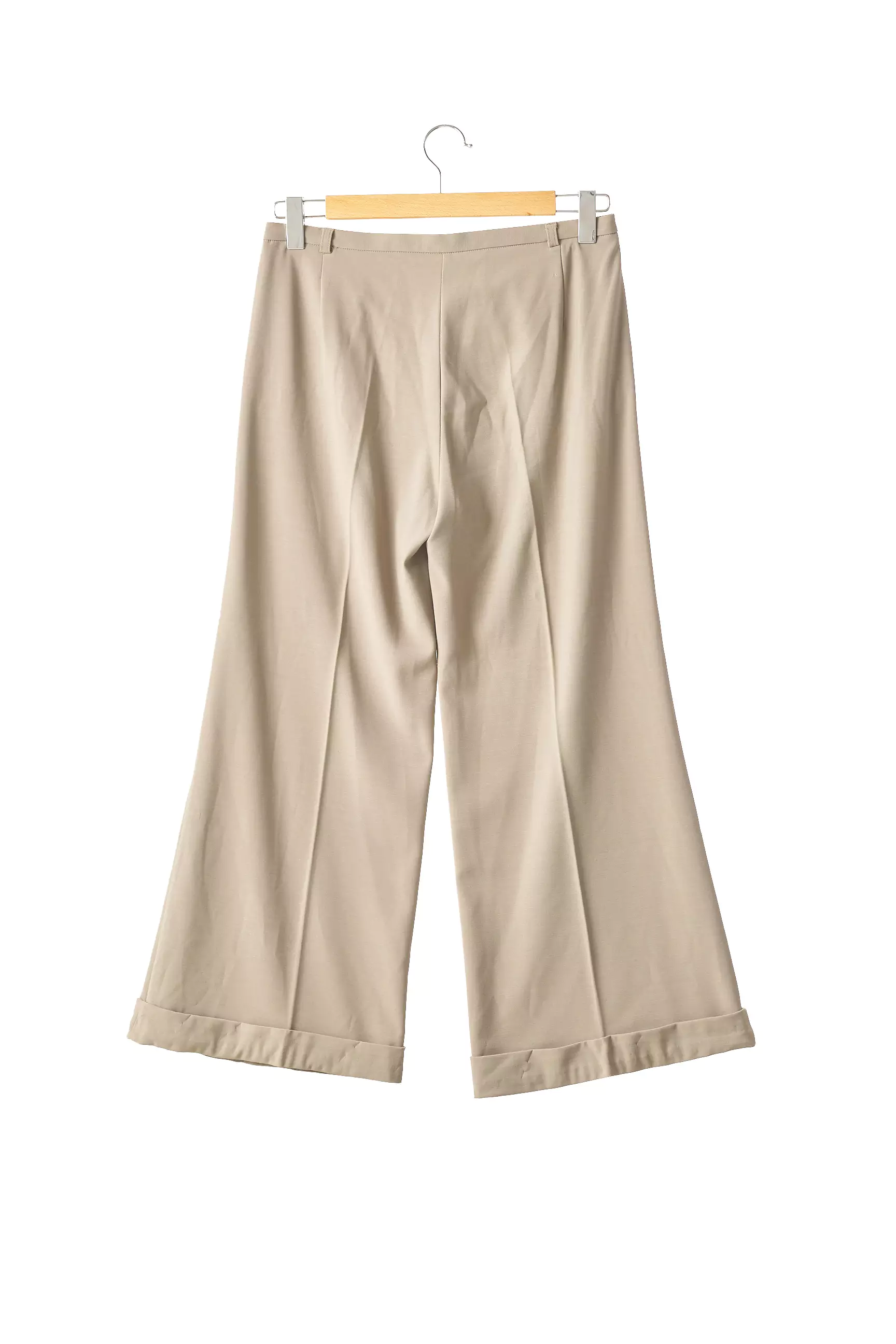 Stefanel Pantalons Larges Femme couleur beige