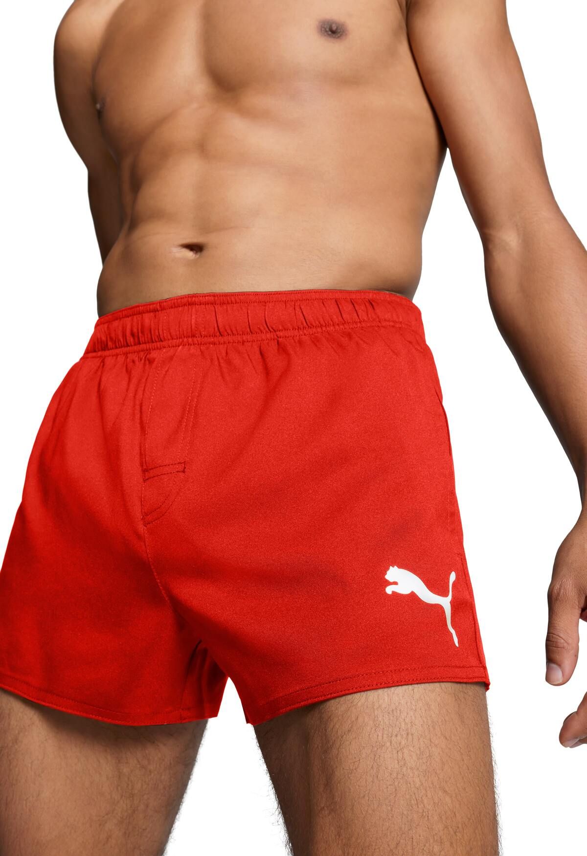 PUMA Red Herren kurze Schwimmhose
