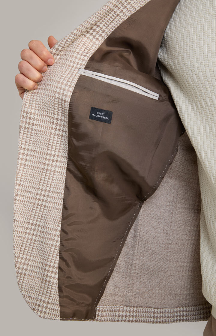 Sakko Hoverest in Beige kariert