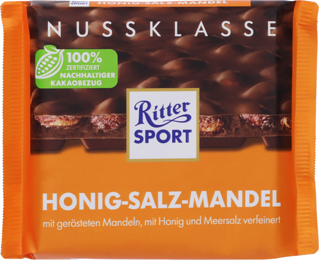 Ritter Sport Nussklasse Honig-Salz-Mandel