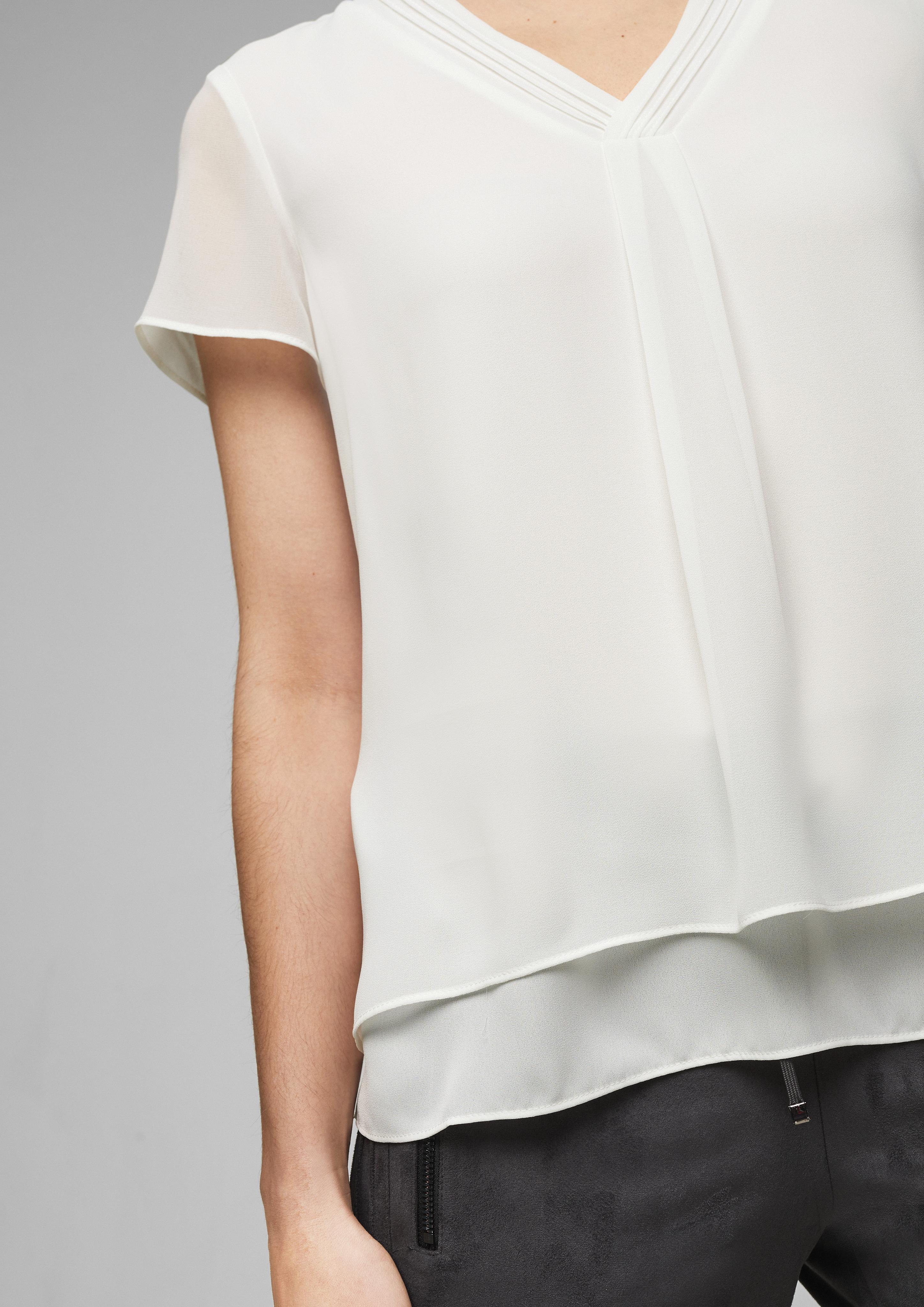 Layering-Bluse aus Chiffon  01.899.12.3121-0200