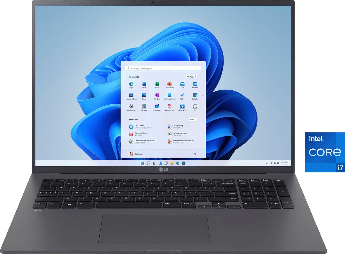 LG Gram 17Z90R-G.AA79G Notebook (43,18 cm/17 Zoll, Intel Core i7 1360P, Iris Xe Graphics, 1000 GB SSD)