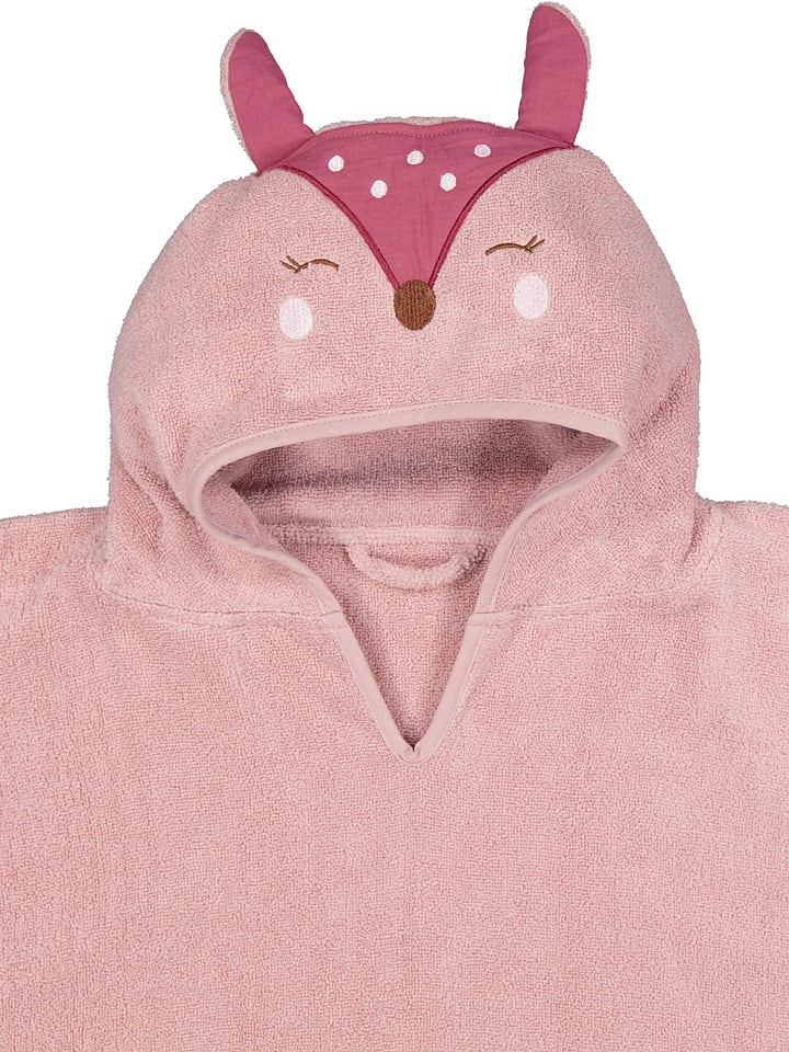 lamino Kapuzenbadeponcho in Rosa günstig kaufen