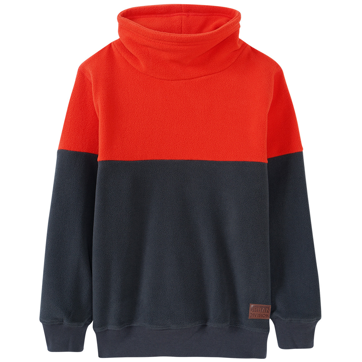 Jungen Fleeceshirt mit Farbteiler