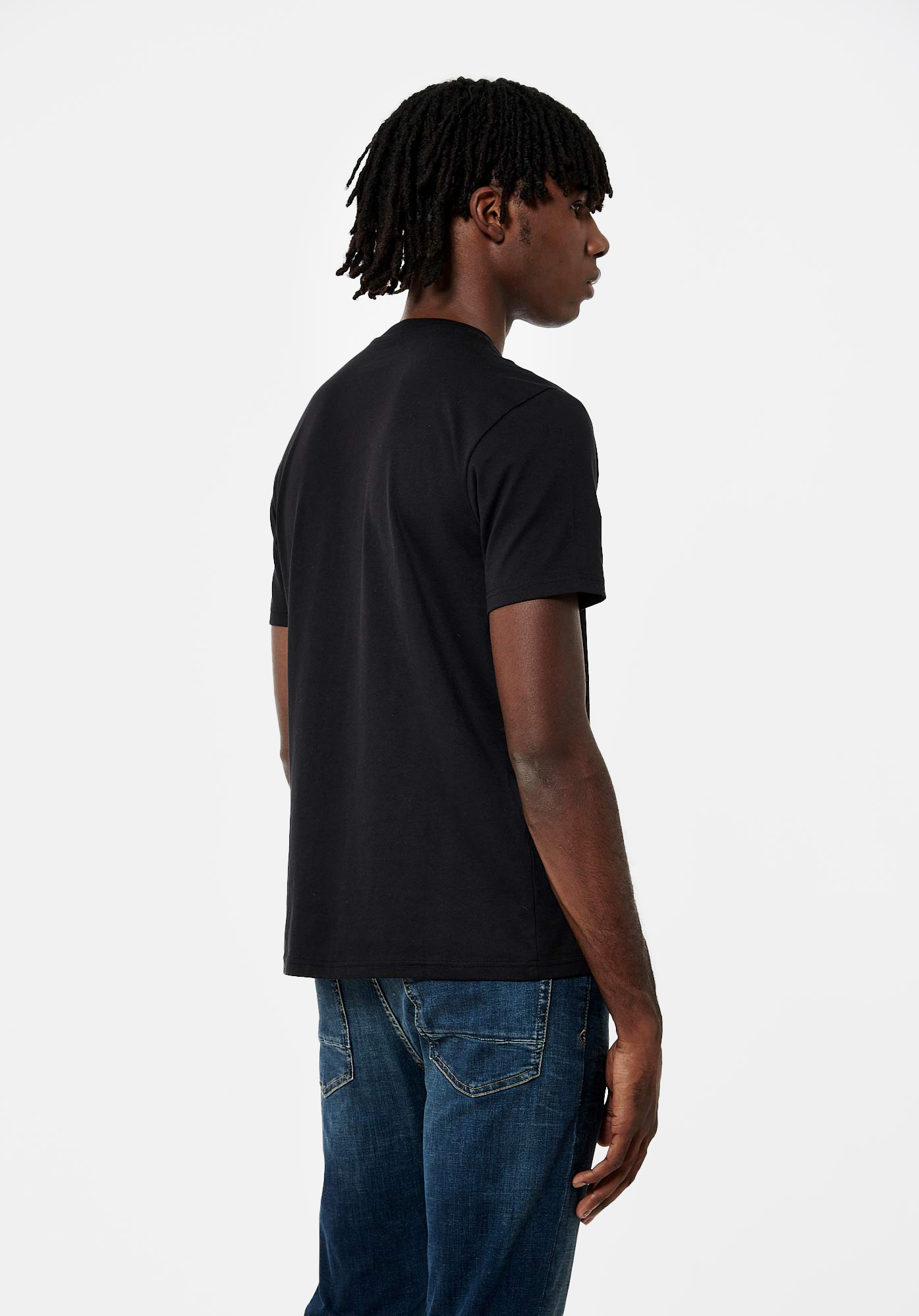 LERES  T-shirt noir Homme en 100% coton