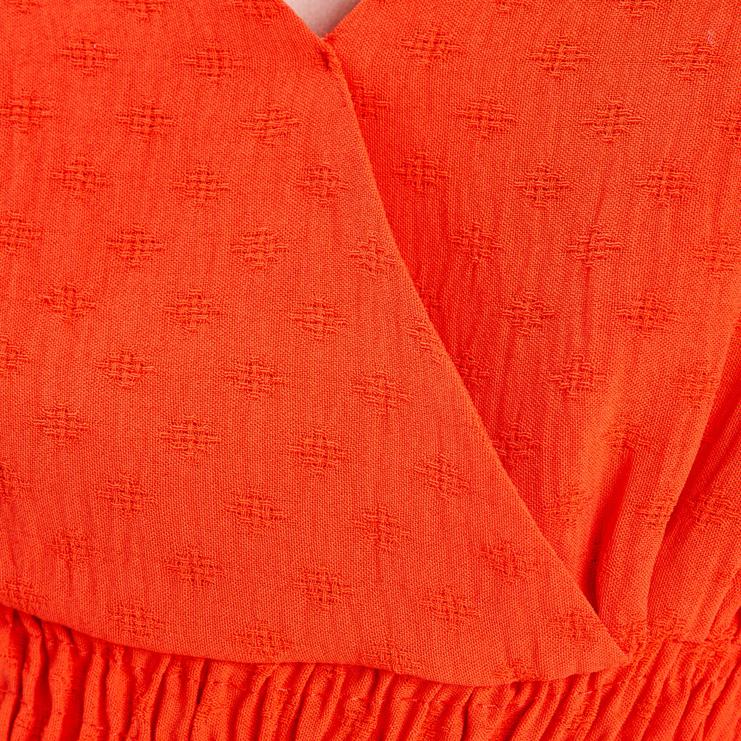 Robe longue évasée rouge femme | Cache Cache