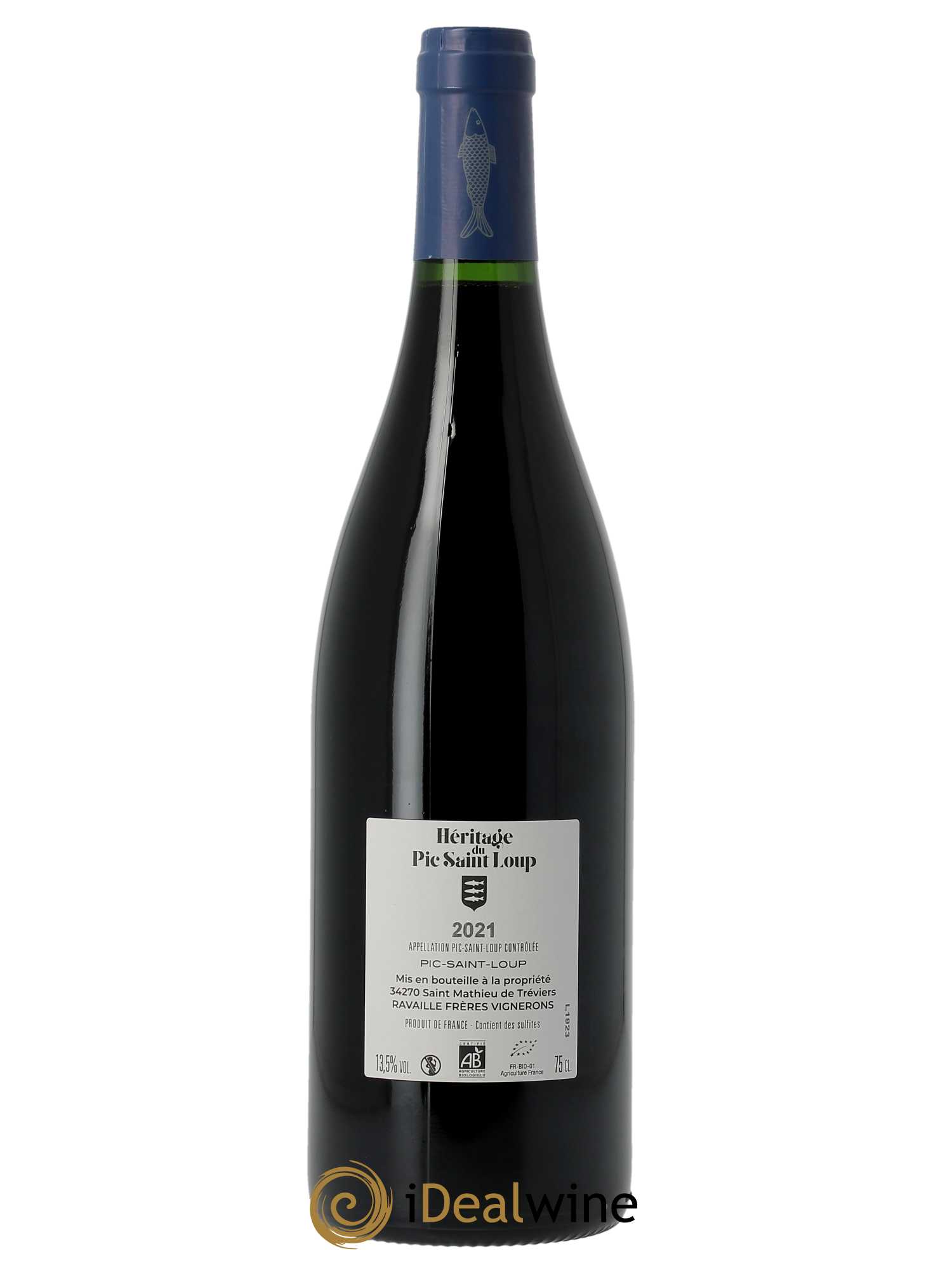 Pic Saint-Loup Héritage du Pic Saint-Loup (anciennement Ermitage) Cuvée Sainte Agnès  2021 - Lot de 1 Bouteille