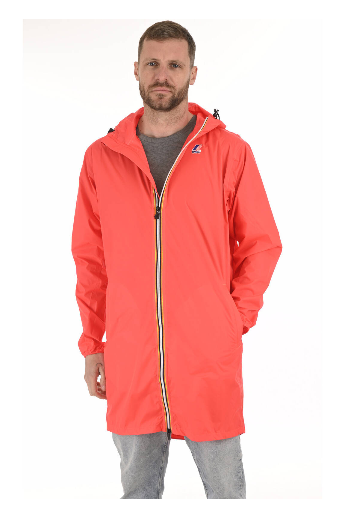 K Way Impermeables Trenchs Unisexe couleur rouge