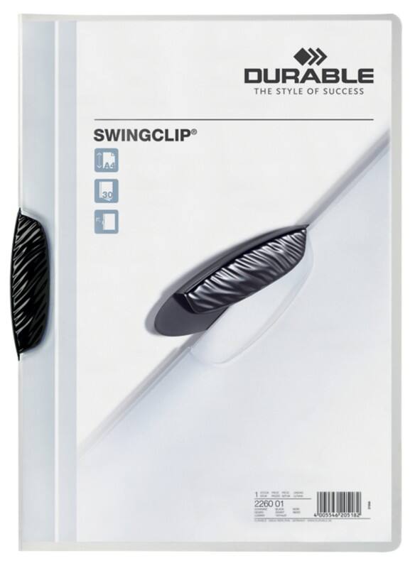 DURABLE Klemmmappe Swingclip DIN A4 Schwarz