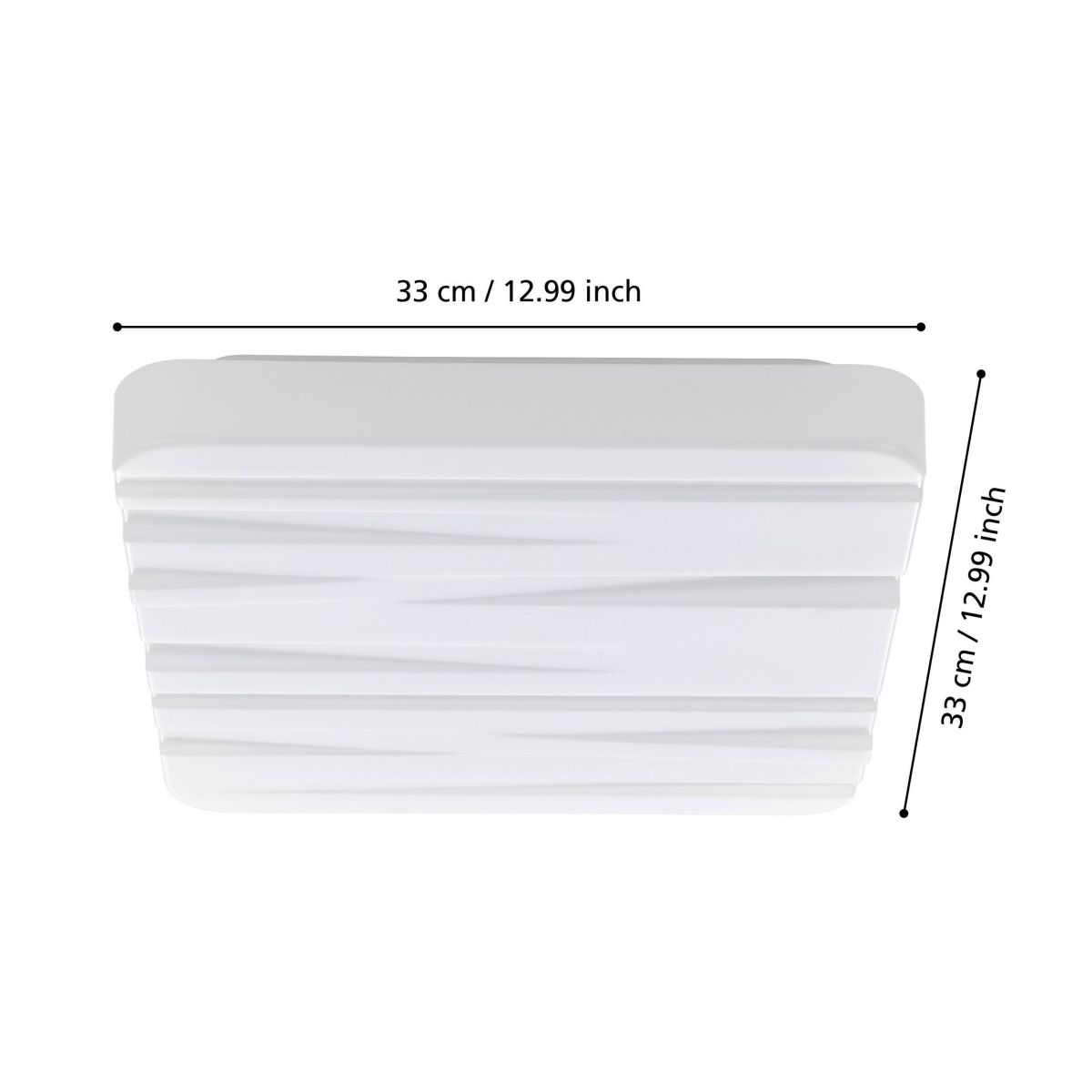 EGLO LED Deckenleuchte Ferentino 33 x 33 cm