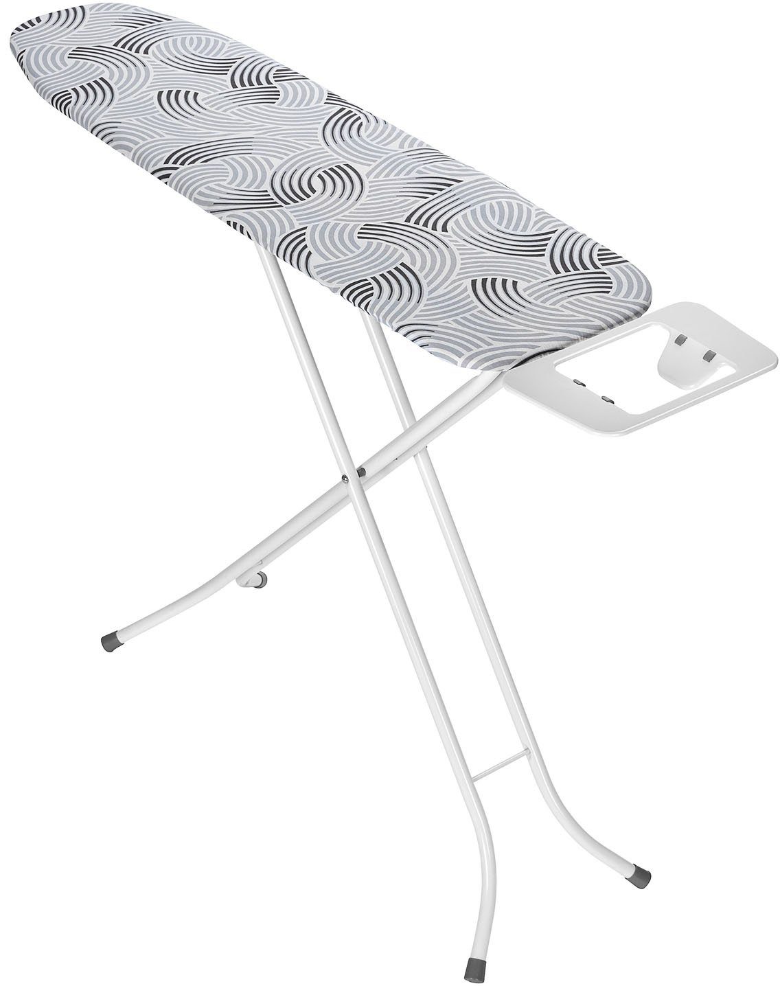 WENKO Bügelbrett Base, Bügelfläche 110x30 cm, höhenverstellbar, platzsparend klappbar