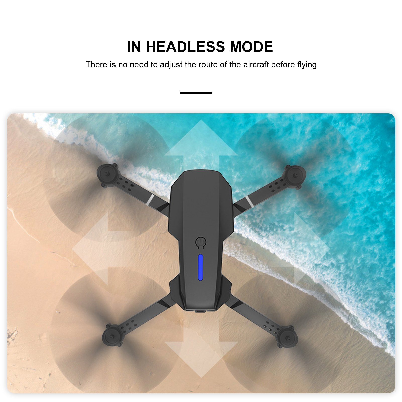 farfi Faltbare stabile Flugkamera mit Fernbedienung, 4K-Dual-Kamera-Drohne Spielzeug-Drohne (4K, Dual-Kameras,Anti-Interferenz-Technologie,WIFI FPV-Funktion)