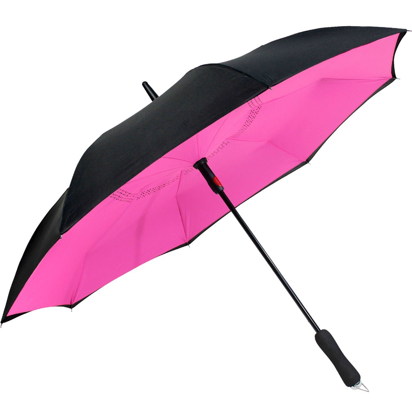 iX-brella Langregenschirm Reverse-Schirm - umgedreht zu öffnen mit Automatik, umgedreht