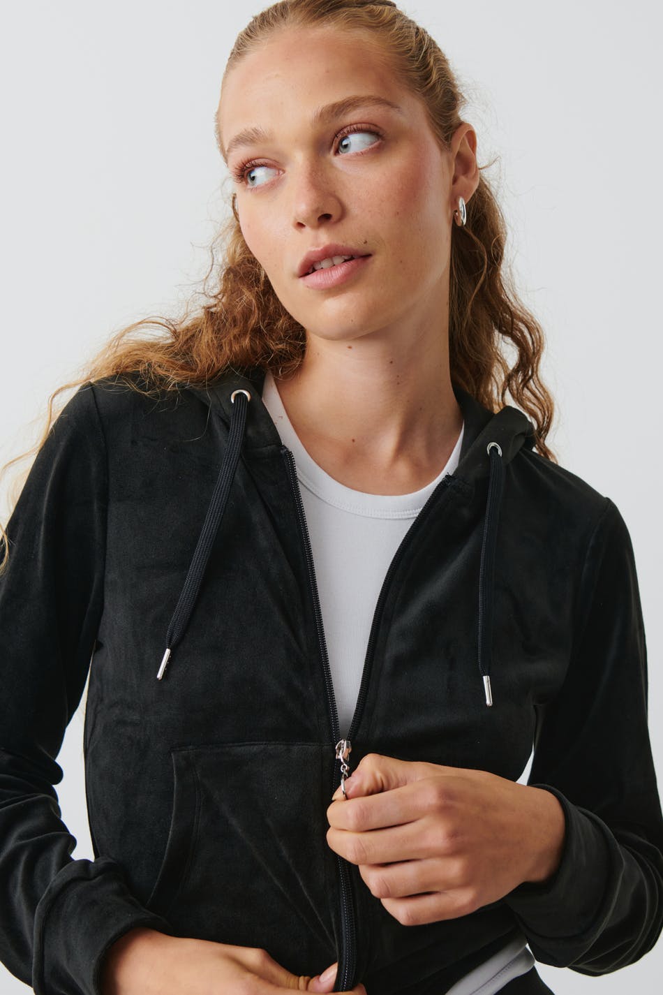 Velour hoodie