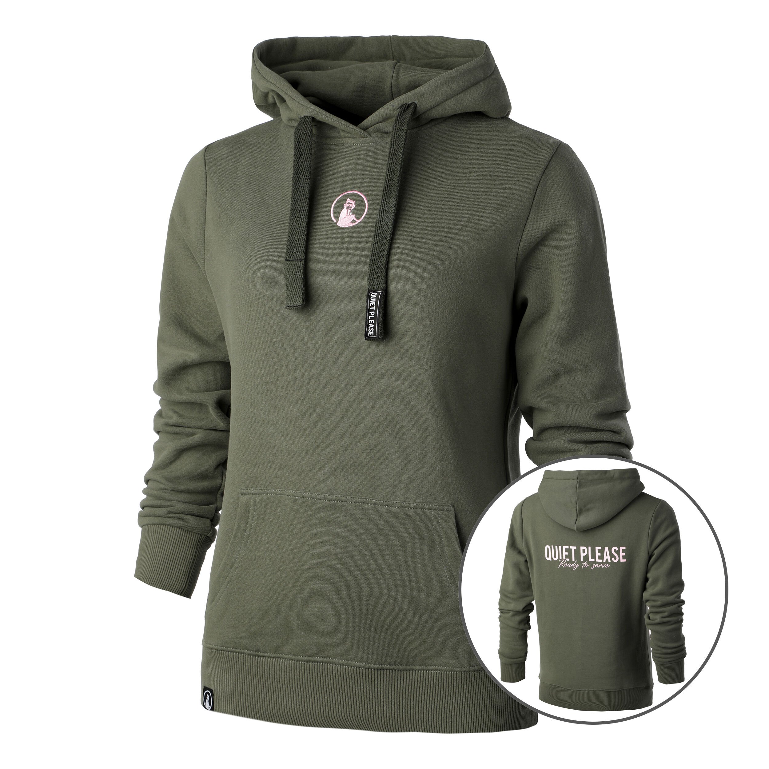 Ready To Serve Hoody Damen - Khaki