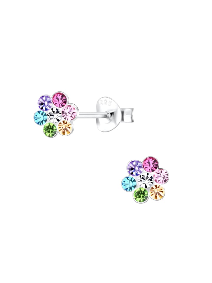 Alexander York Ohrringe, Ohrstecker BLUME Kristall in 925 Sterling Silber, 2-tlg. günstig kaufen onesize