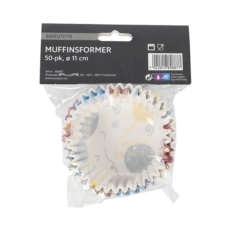Cuisine Muffinsform 50-pk Diameter 11 cm