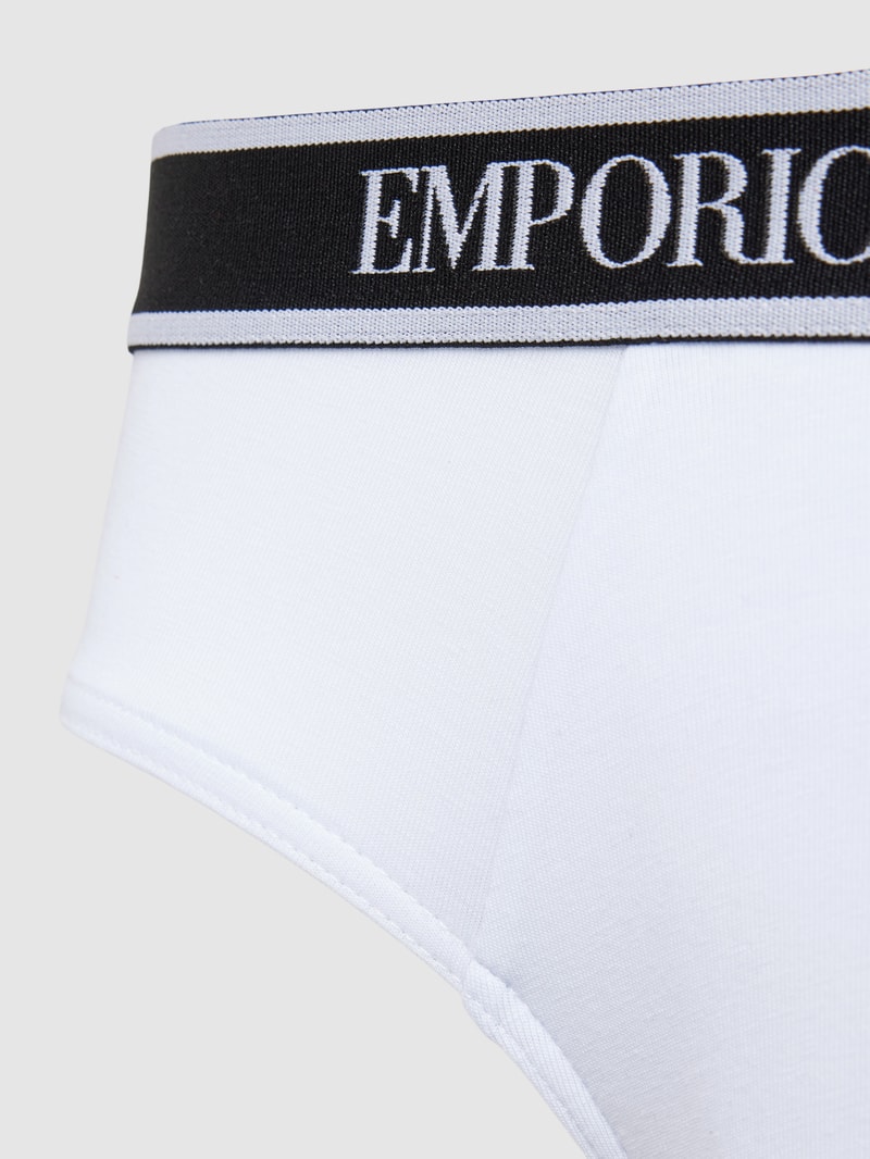 Slip mit Label-Detail im 3er-Pack in rot