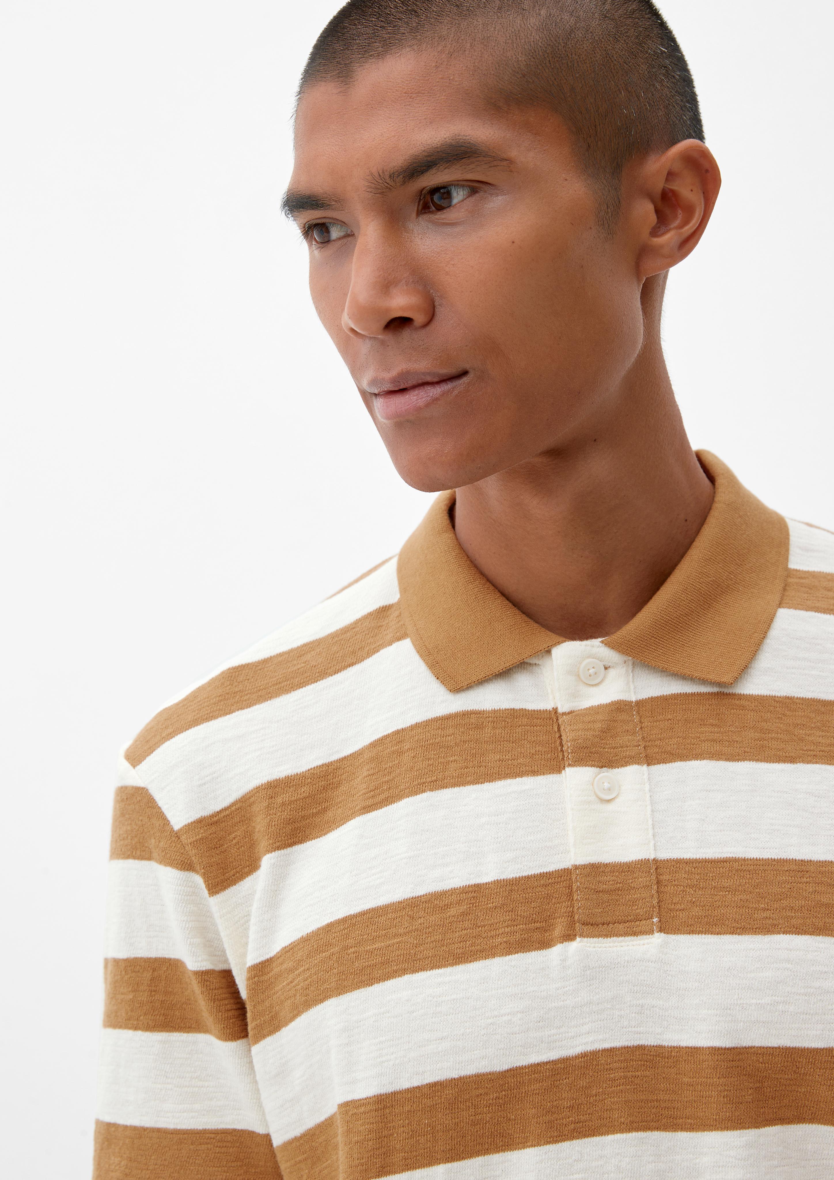 Gestreiftes Poloshirt aus Jersey  2126213-02G4