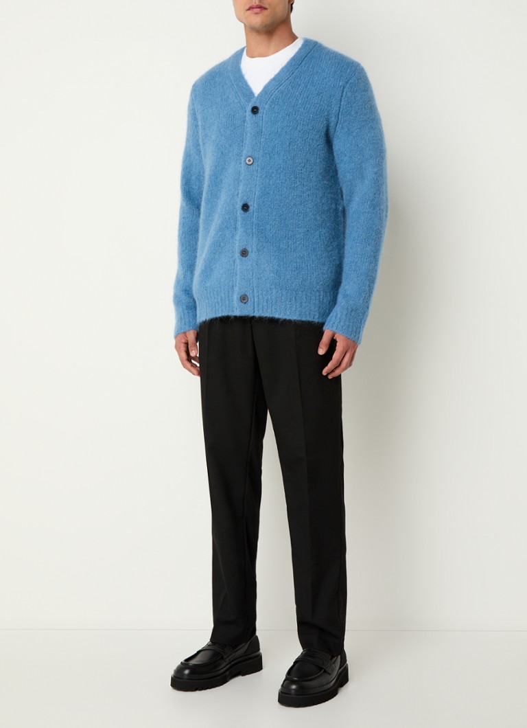 Cardigan gros tricotat cu amestec de lână alpaca