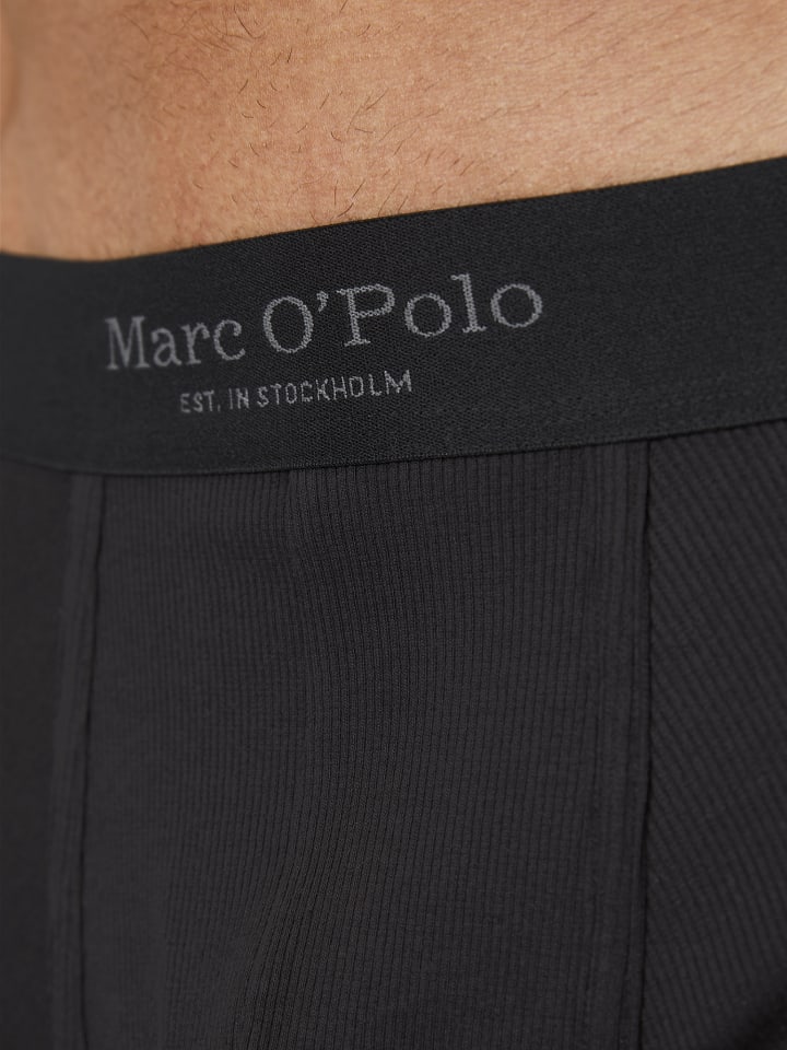 Marc O'Polo Retro Boxer Iconic Rib in Schwarz günstig kaufen