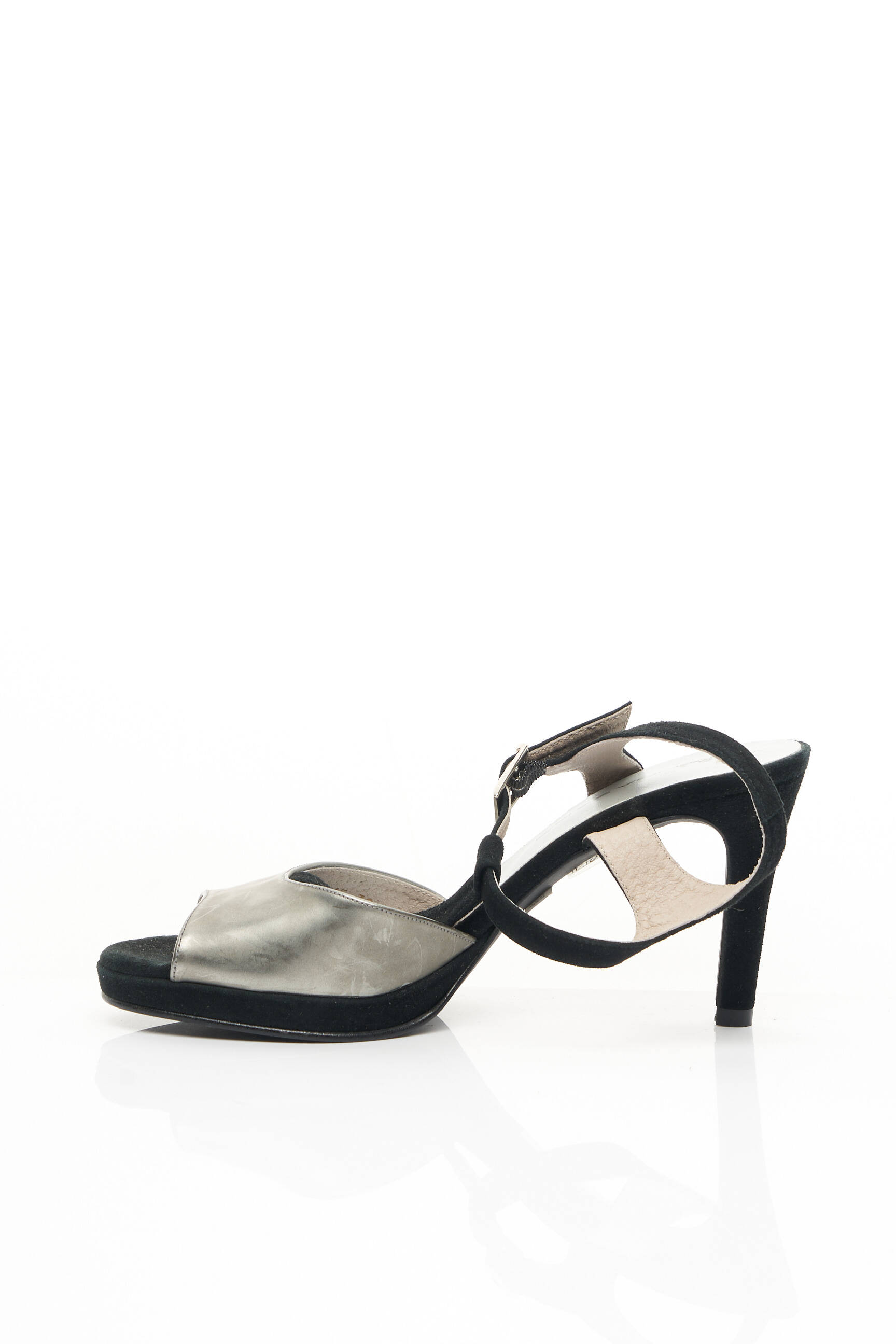 J Metayer Sandales Nu Pieds Femme couleur gris