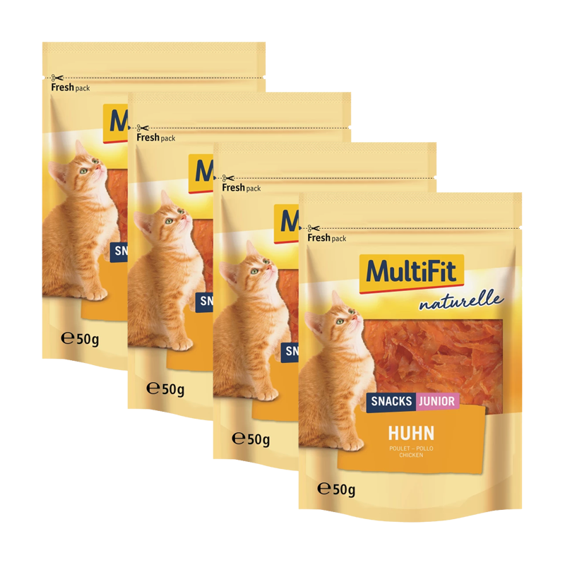 MultiFit Snacks MultiFit naturelle Hühnerbrust Junior 4x50 g