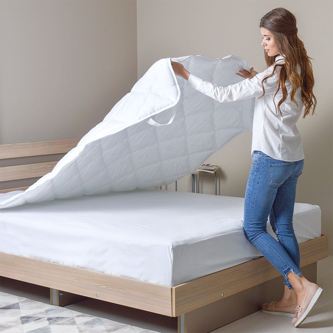 Matratzenauflage Premium 180x200 cm mit 4 Gummibänder SEI Design, zertifizierte Qualität
