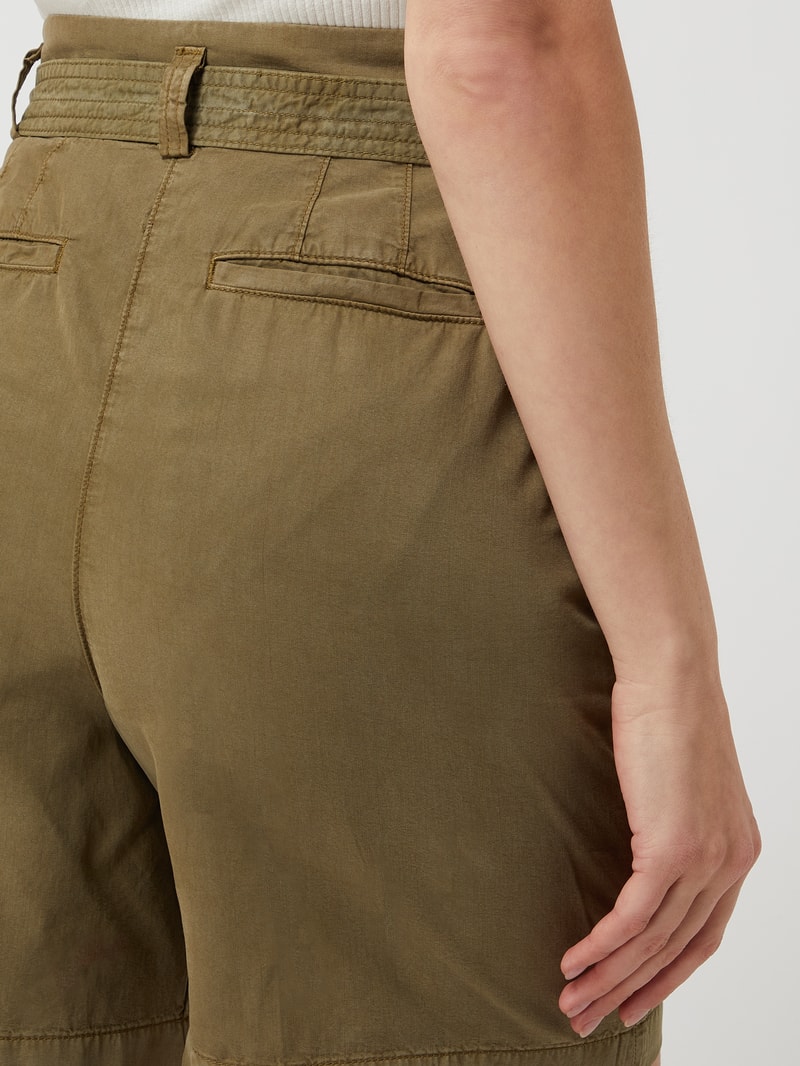 Shorts mit Lyocell-Anteil in olivgrün
