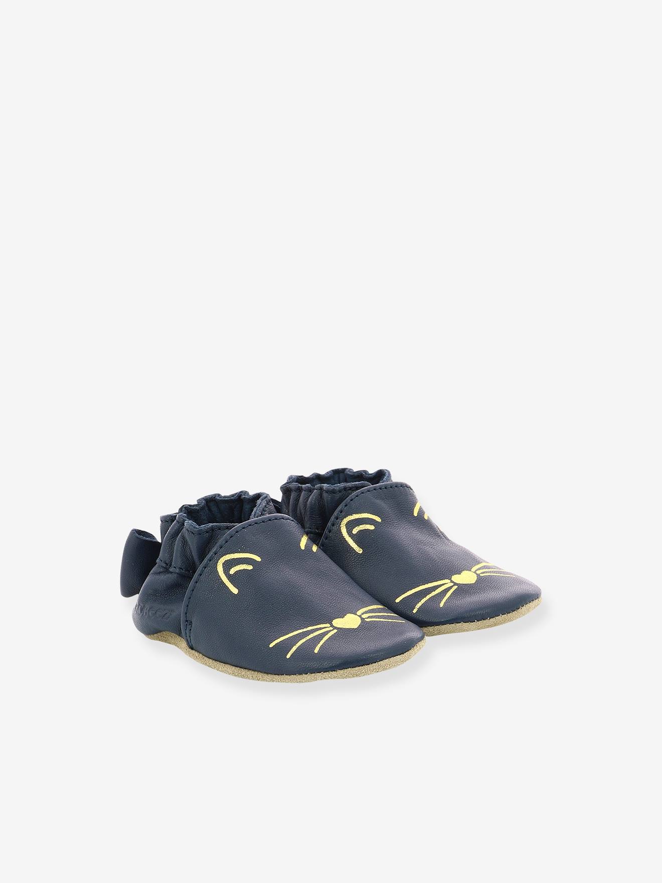 Chaussons Soft Soles Goldy Cat ROBEEZ© rose clair