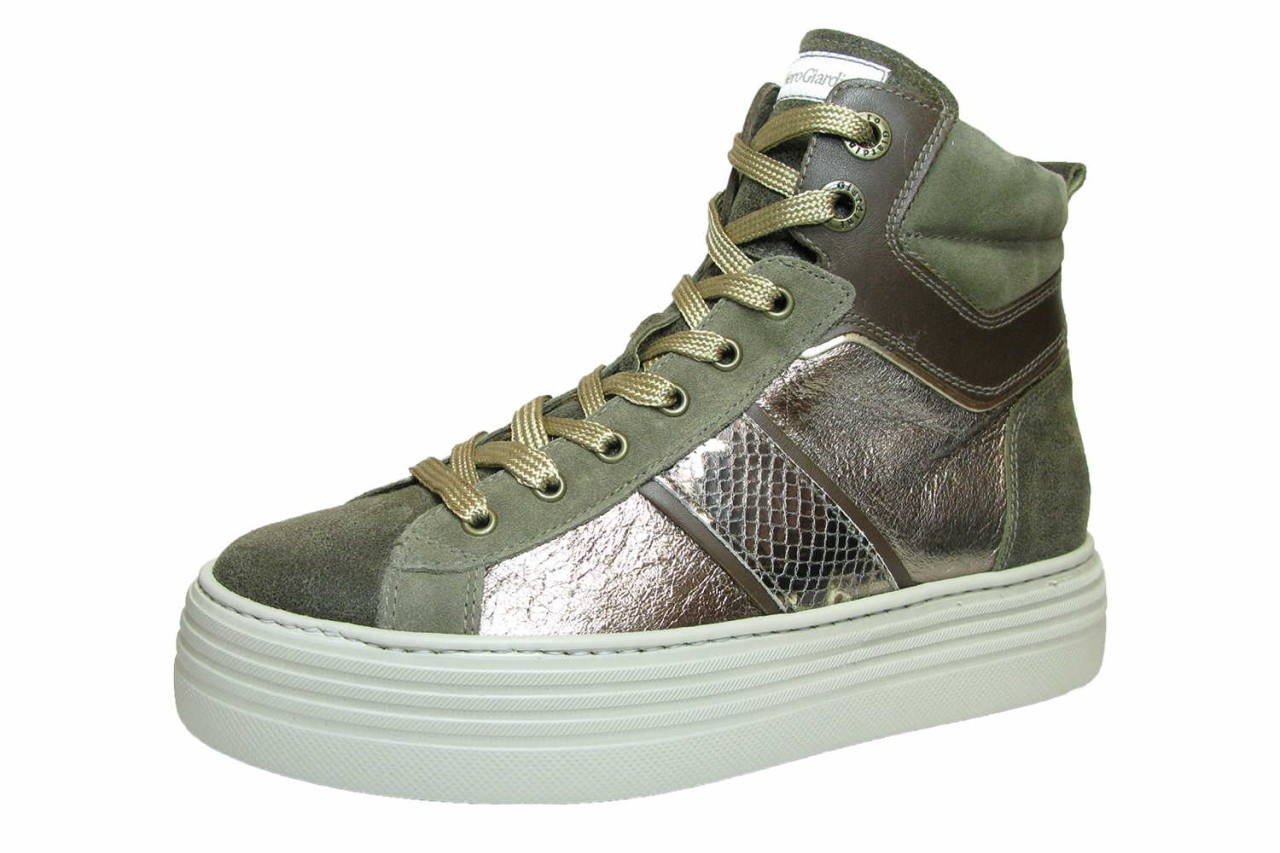 NERO GIARDINI Stiefeletten silber Masera