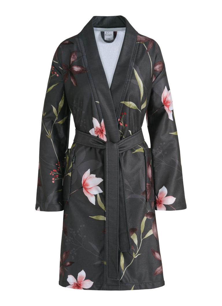 Halat de baie unisex Vandyck Nora cu imprimeu floral