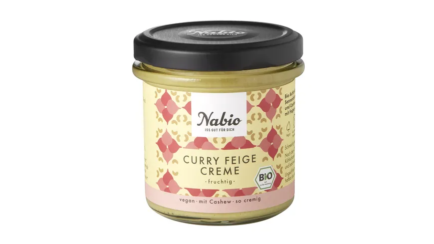Nabio Bio Cashew Creme Curry Feige 135 g