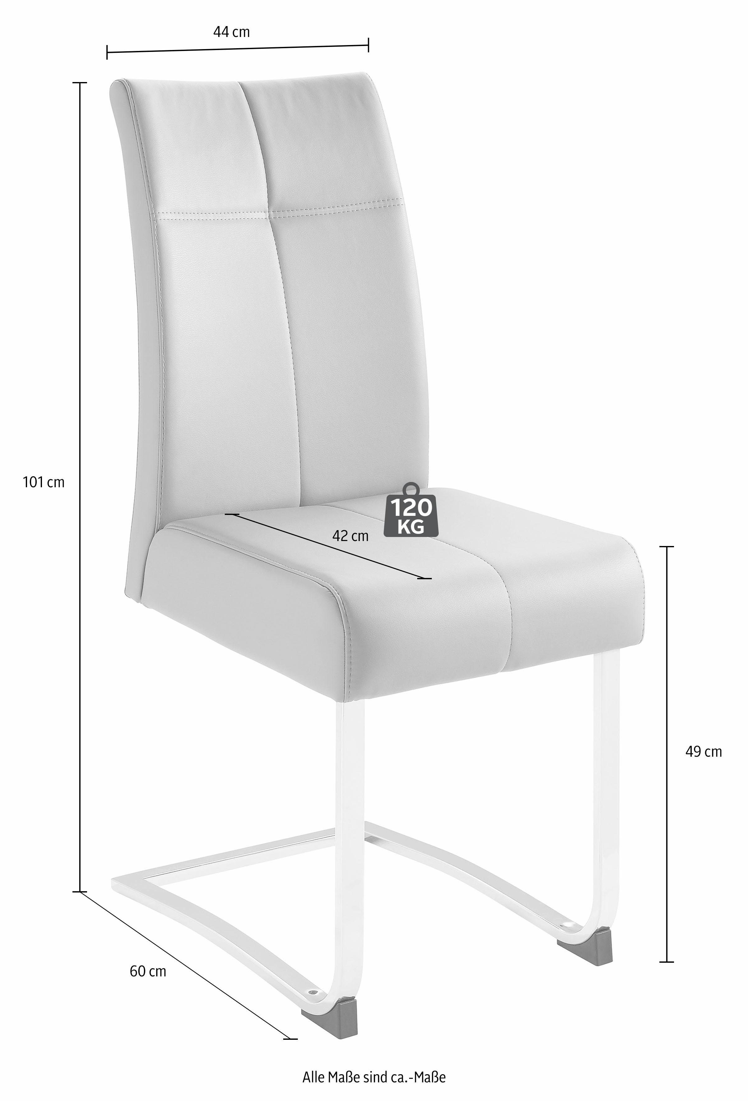 Home affaire Freischwinger Rab (Set, 2 St), Bezug in verschiedenen Qualitäten, maximale Belastbarkeit 120 kg
