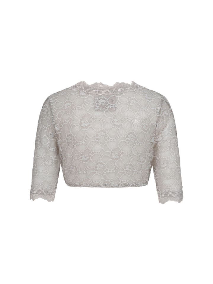 Nübler Dirndlbluse 3/4 Arm Laura in Silber günstig kaufen