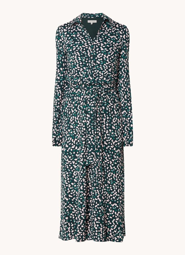 Phase Eight Loretta maxi blouse dress with print and balloon sleeves