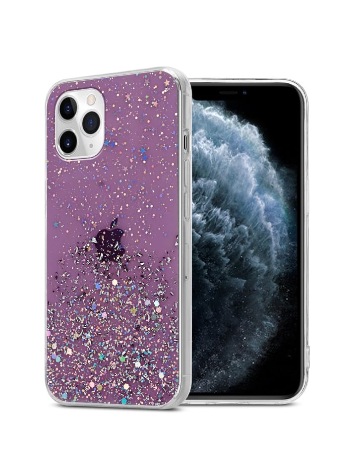 cadorabo Hülle für Apple iPhone 11 Glitter in Lila mit Glitter günstig kaufen iPhone 11