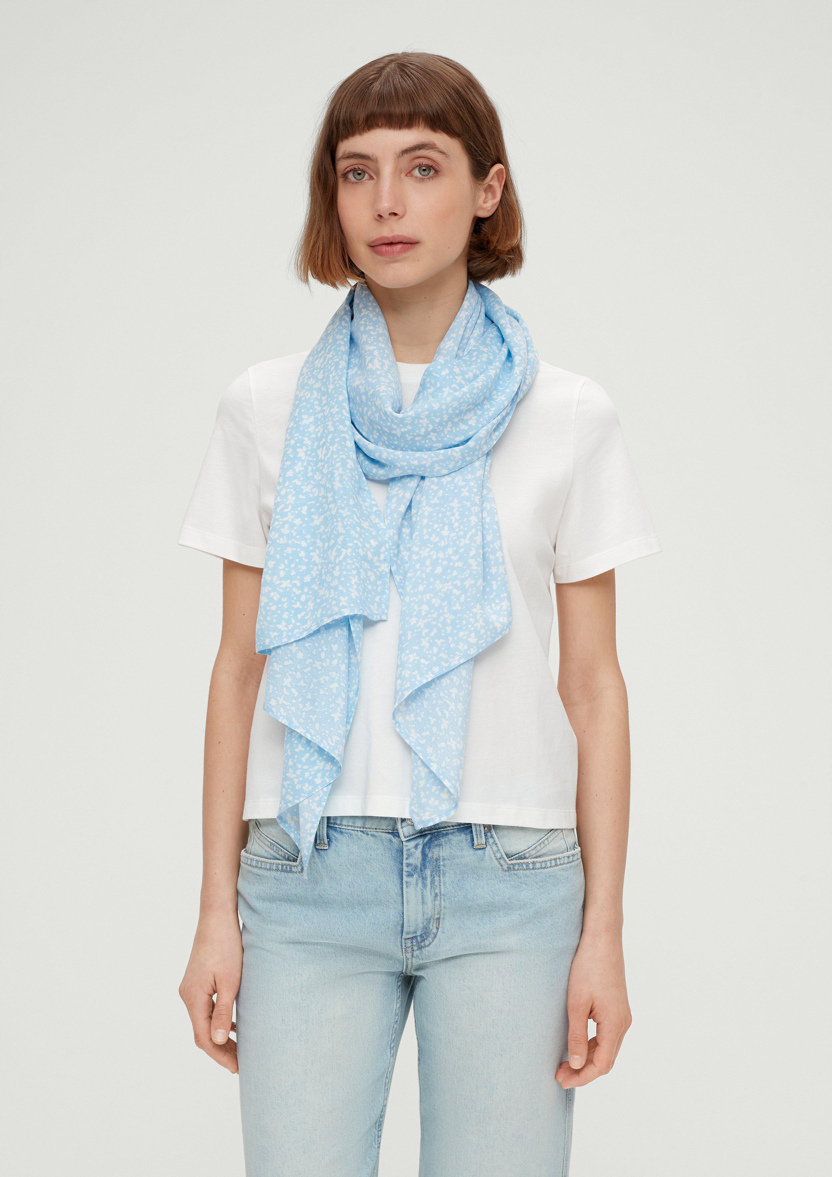 Viskoseschal mit floralem Muster  2130051-50B1