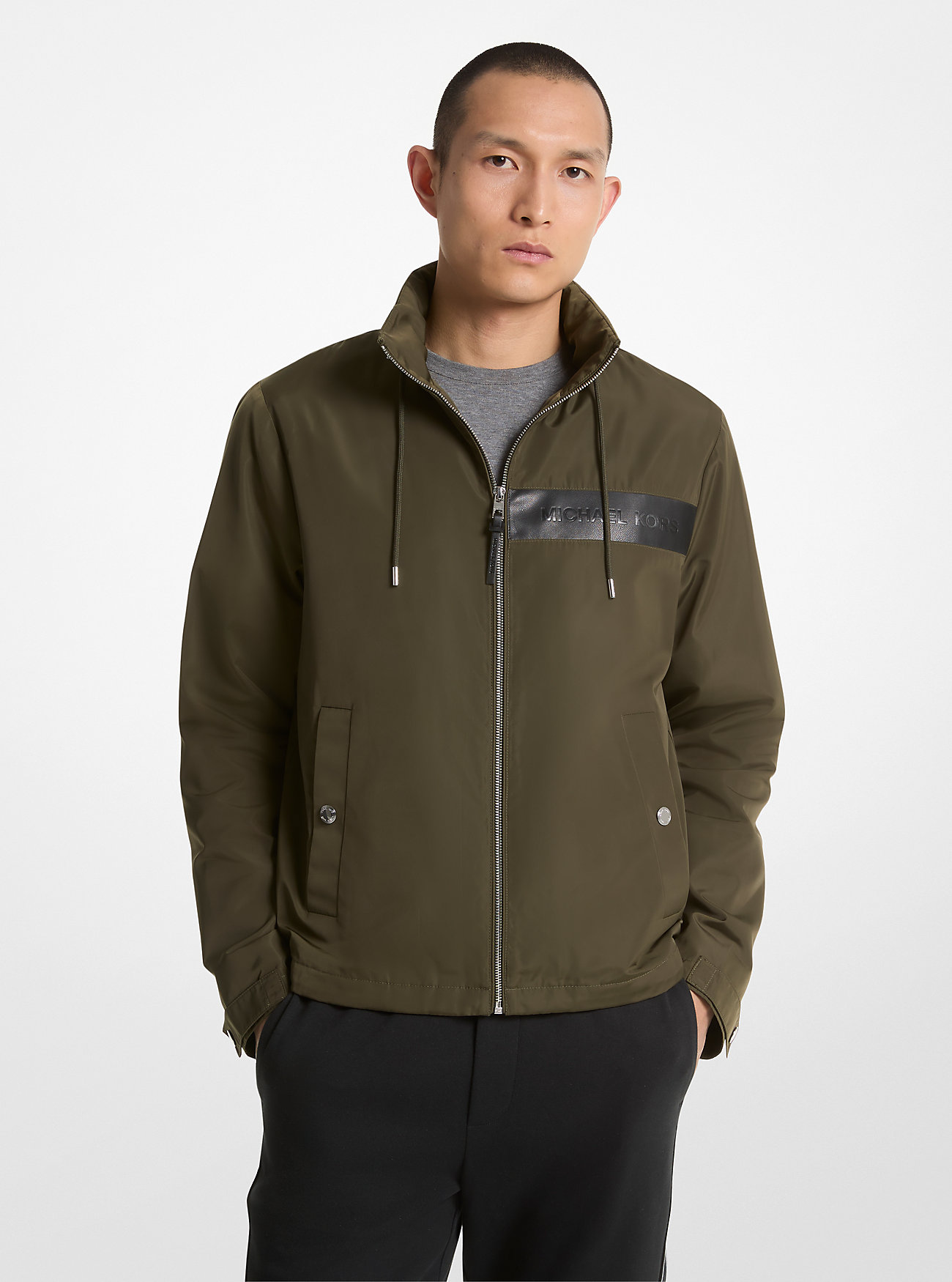 Woven Windbreaker Jacket - IVY