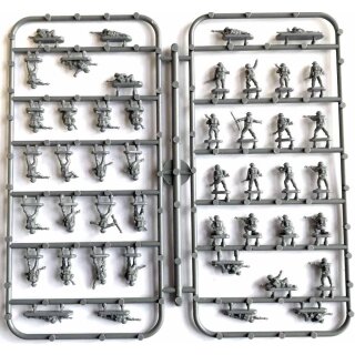 British infantry and heavy weapons