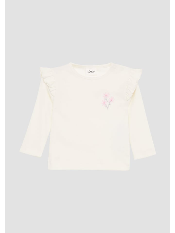 s.Oliver T-Shirt langarm in Creme günstig kaufen