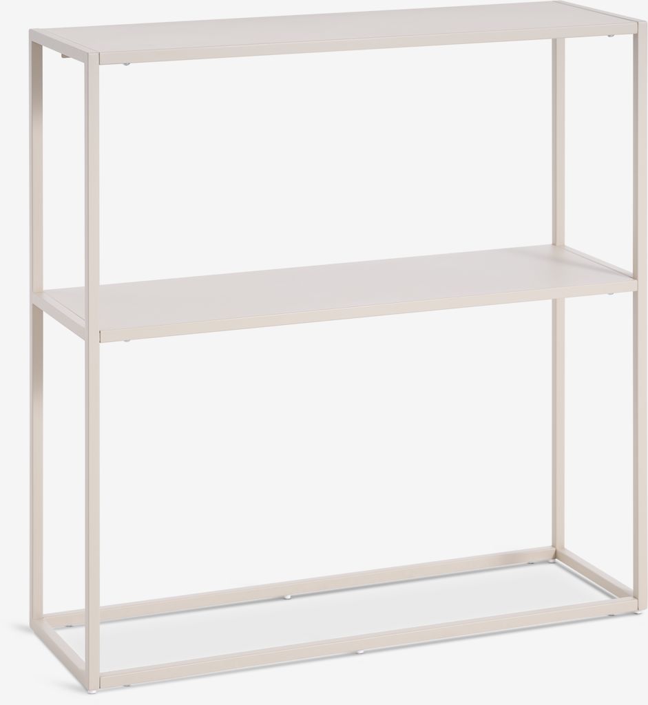 Mesa de consola VIRUM VIRUM 26x80 com prateleira, bege