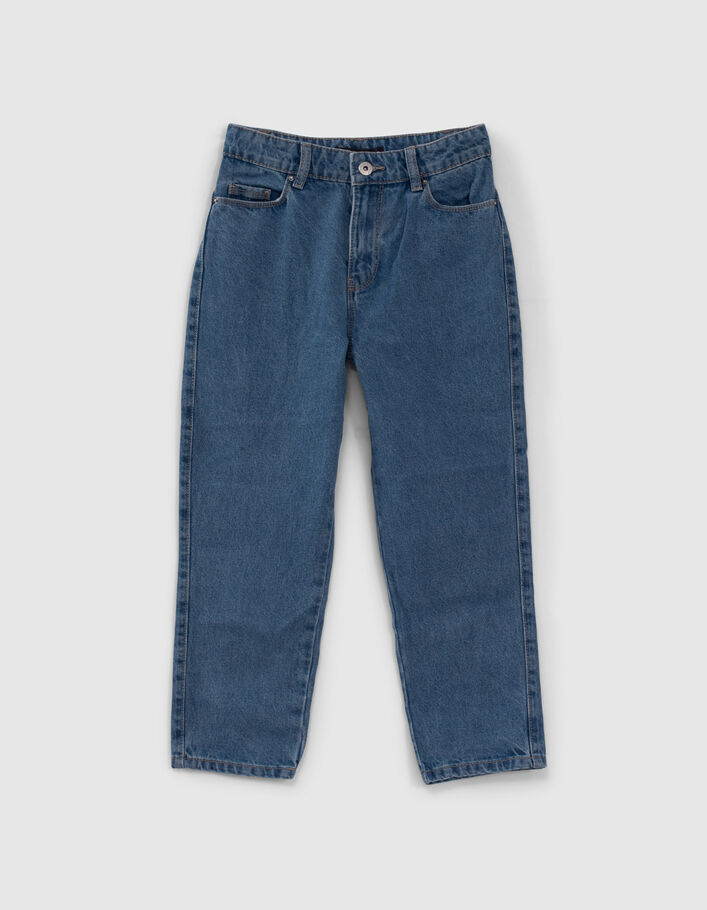 Jean MOM bleu clair coton bio 7/8e fille